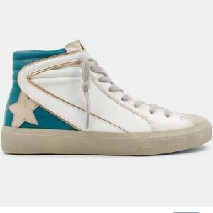 SHU SHOP women's roxanne sneaker in blue lizard 8.5